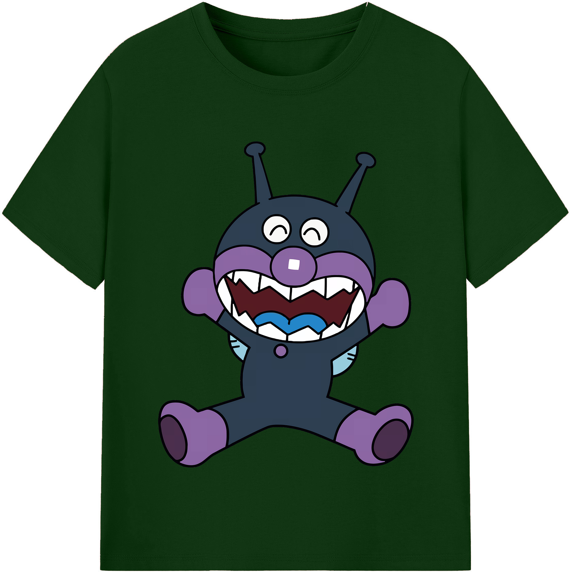 （画像用） アンパンマン Anpanman 綿100％半袖Tシャツ（フロントプリント）